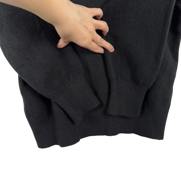 Femme Society Turtleneck Black Sweater Size Medium Minimalist Neutral Roll Neck - Picture 12 of 16